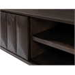 Modern 63-inch Wide 2-Drawer TV Lowboard - Espresso Oak