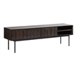 Modern 63-inch Wide 2-Drawer TV Lowboard - Espresso Oak