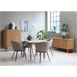 Unique Furniture Rounded Sliding Door Sideboard 43