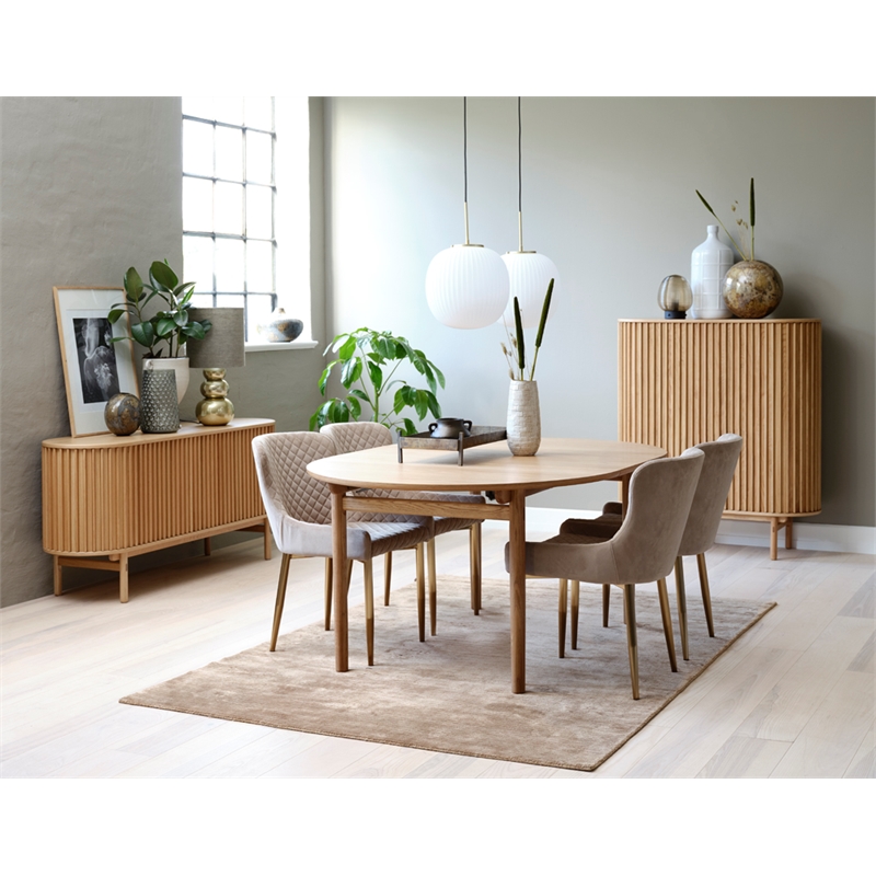 Unique Furniture Rounded Sliding Door Sideboard 43