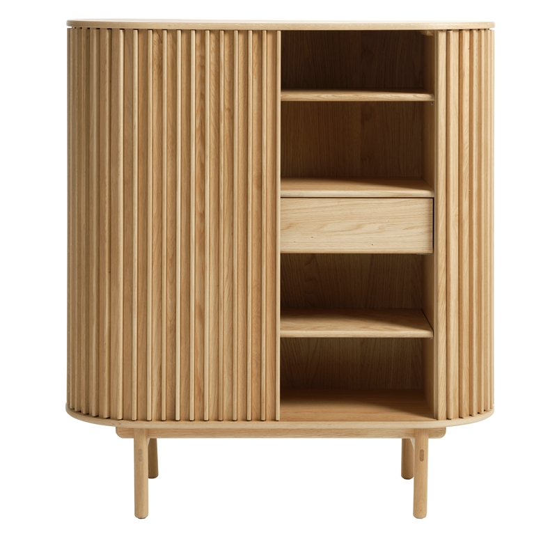 Unique Furniture Rounded Sliding Door Sideboard 43