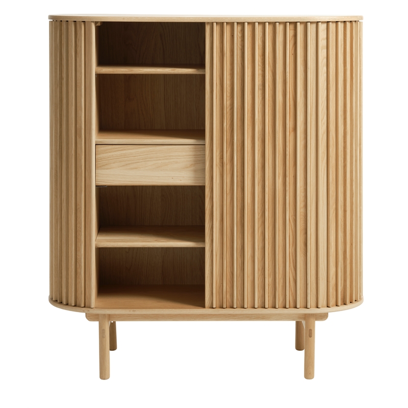 Unique Furniture Rounded Sliding Door Sideboard 43