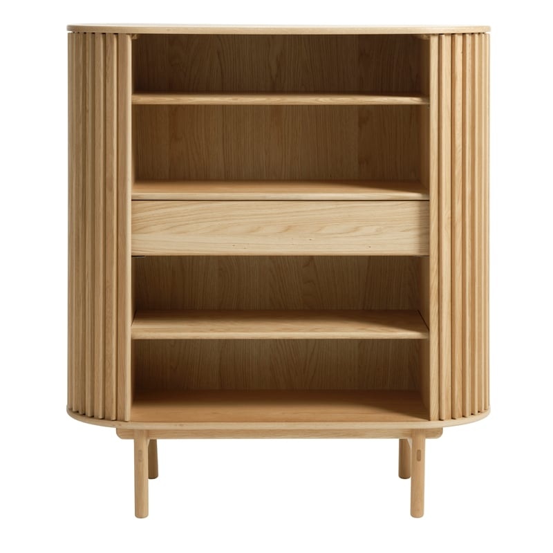 Unique Furniture Rounded Sliding Door Sideboard 43