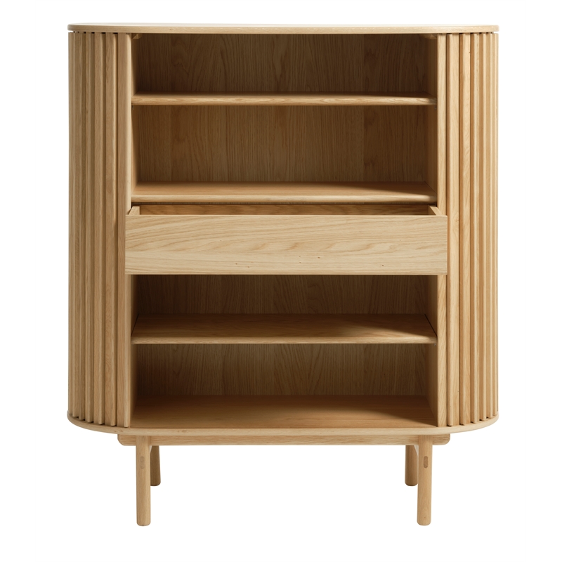 Unique Furniture Rounded Sliding Door Sideboard 43