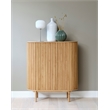 Unique Furniture Rounded Sliding Door Sideboard 43