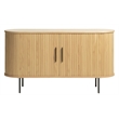 Unique Furniture Modern 2-Door Slideboad in Natural Oak