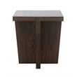 Modern Minimalist Wood Console Table in Smoked Oak Stain