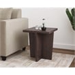 Modern Minimalist Wood Console Table in Smoked Oak Stain