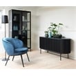 Unique Furniture Contemporary Sliding Doors Sideboard with Black Oak