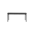 Unique Furniture Contemporary Rectangular Dining Table in Black Oak