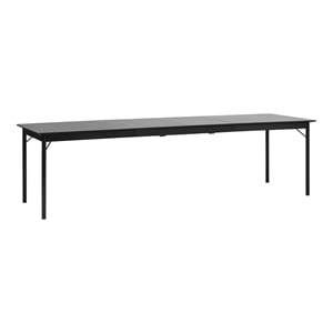 Unique Furniture Siena 37&quot Dining Table w/Extension Leaf in Black Oak