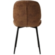 Unique Furniture 18.9''H Honeycomb Textured Dining Chair in Tan/Black (Set of 2)