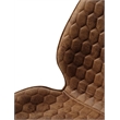 Unique Furniture 18.9''H Honeycomb Textured Dining Chair in Tan/Black (Set of 2)