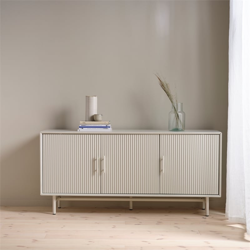 Unique Furniture Palma Engineered Wood Buffet Sideboard in Greige