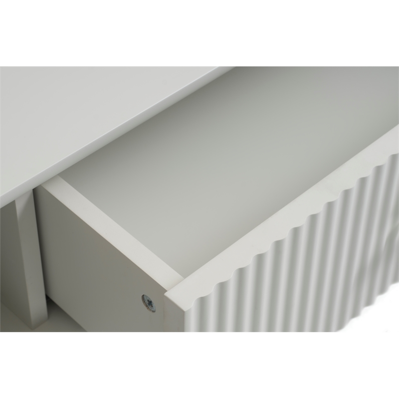 Unique Furniture Palma Engineered Wood Rectangular Coffee Table in Greige