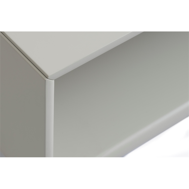 Unique Furniture Palma Engineered Wood Rectangular Coffee Table in Greige