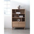 Unique Furniture 55.12''H Contemporary Storage Cabinet in Natural Oak Wood