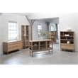 Unique Furniture 55.12''H Contemporary Storage Cabinet in Natural Oak Wood