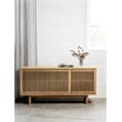 Unique Furniture 27.5''H Contemporary Engineered Wood Buffet/Sideboard in Oak