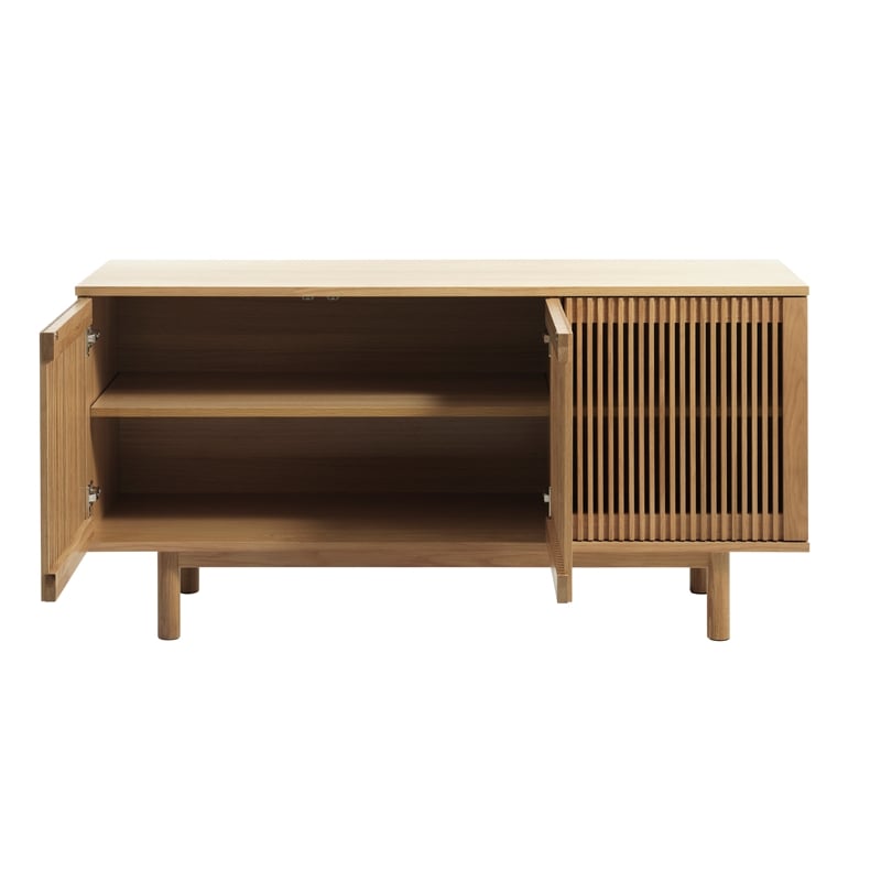 Unique Furniture 27.5''H Contemporary Engineered Wood Buffet/Sideboard in Oak