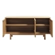 Unique Furniture 27.5''H Contemporary Engineered Wood Buffet/Sideboard in Oak