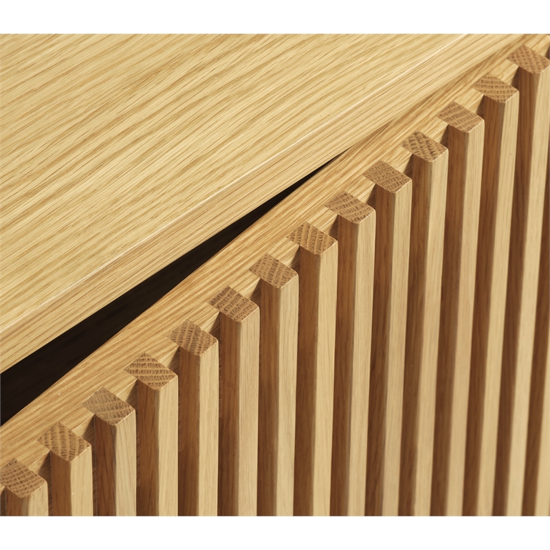 Unique Furniture 27.5''H Contemporary Engineered Wood Buffet/Sideboard in Oak