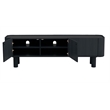 21.65''H Contemporary Solid Wood TV Stand in Dark Oak
