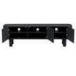 21.65''H Contemporary Solid Wood TV Stand in Dark Oak