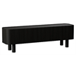 21.65''H Contemporary Solid Wood TV Stand in Dark Oak