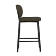 26.38''H Contemporary Steel Counter Stool in Chestnut 2 Pieces