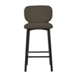 26.38''H Contemporary Steel Counter Stool in Chestnut 2 Pieces