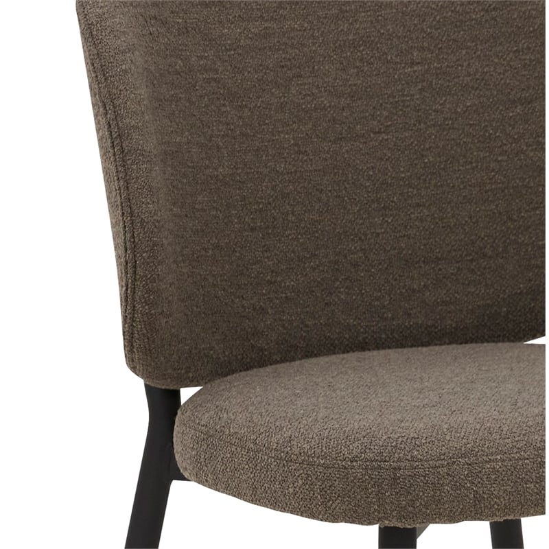 26.38''H Contemporary Steel Counter Stool in Chestnut 2 Pieces