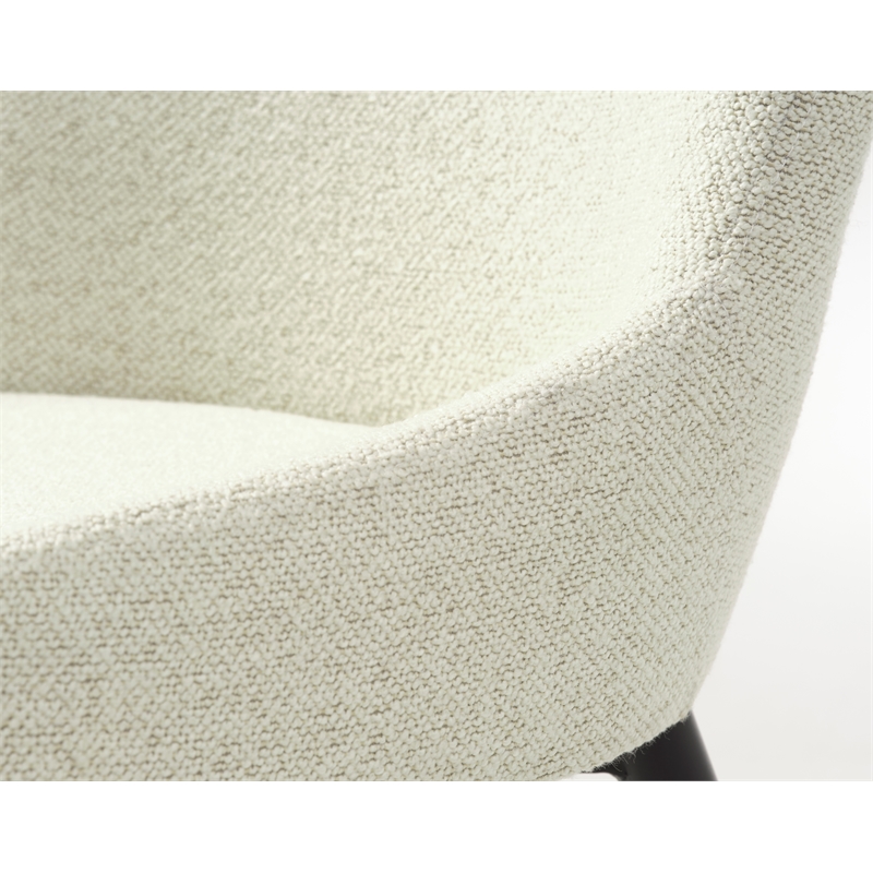 20.25''H Contemporary Wood Dining Chair in Off White 2 Pieces