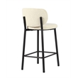Unique Furniture 26.38''H Fabric Upholstered Counter Stool Off White (Set of 2)