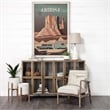 Mercana Ajax II Cream Fabric Wrapped Brown Wooden Frame Accent Chair