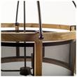 Mercana Penhill 25x24 Black & Metal Three Bulb Chandelier