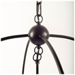 Mercana Penhill 25x24 Black & Metal Three Bulb Chandelier