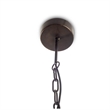 Mercana Penhill 25x24 Black & Metal Three Bulb Chandelier