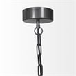 Mercana Liam I Bead Bowl-Style 4 Bulb Chandelier in Black