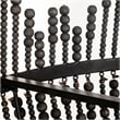Mercana Liam I Bead Bowl-Style 4 Bulb Chandelier in Black