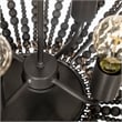 Mercana Liam I Bead Bowl-Style 4 Bulb Chandelier in Black
