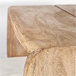 Mercana San Andreas II 48x25 Rectangula Brown Solid Wood Top & Base Coffee Table