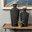 Mercana Asher (Set of 2) Black Metal Urns