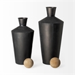 Mercana Asher (Set of 2) Black Metal Urns