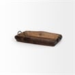Mercana Durone Set of Two Brown Wooden Live Edge Serving Trays