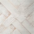 Mercana Alfred Whitewashed Wooden Herringbone Rectangular Tray