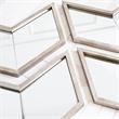 Mercana Chevren 26x22 Chevron Brown Wood Frame Mirror