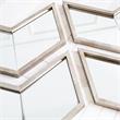 Mercana Chevren 26x22 Chevron Brown Wood Frame Mirror