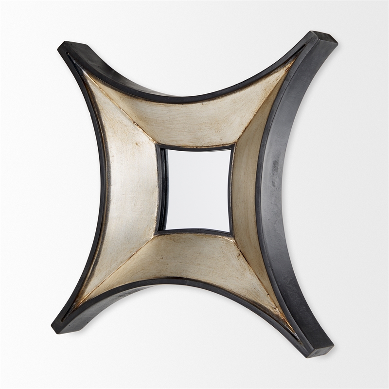 Mercana Ovallas 16.5x16.5 Star Brown Wood Frame Mirror