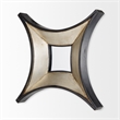Mercana Ovallas 16.5x16.5 Star Brown Wood Frame Mirror